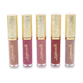 5 mini liquid lipsticks standing up